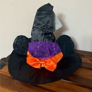 Disney Minnie Mouse Kids Witch Hat Costume with Orange and Purple Accents
